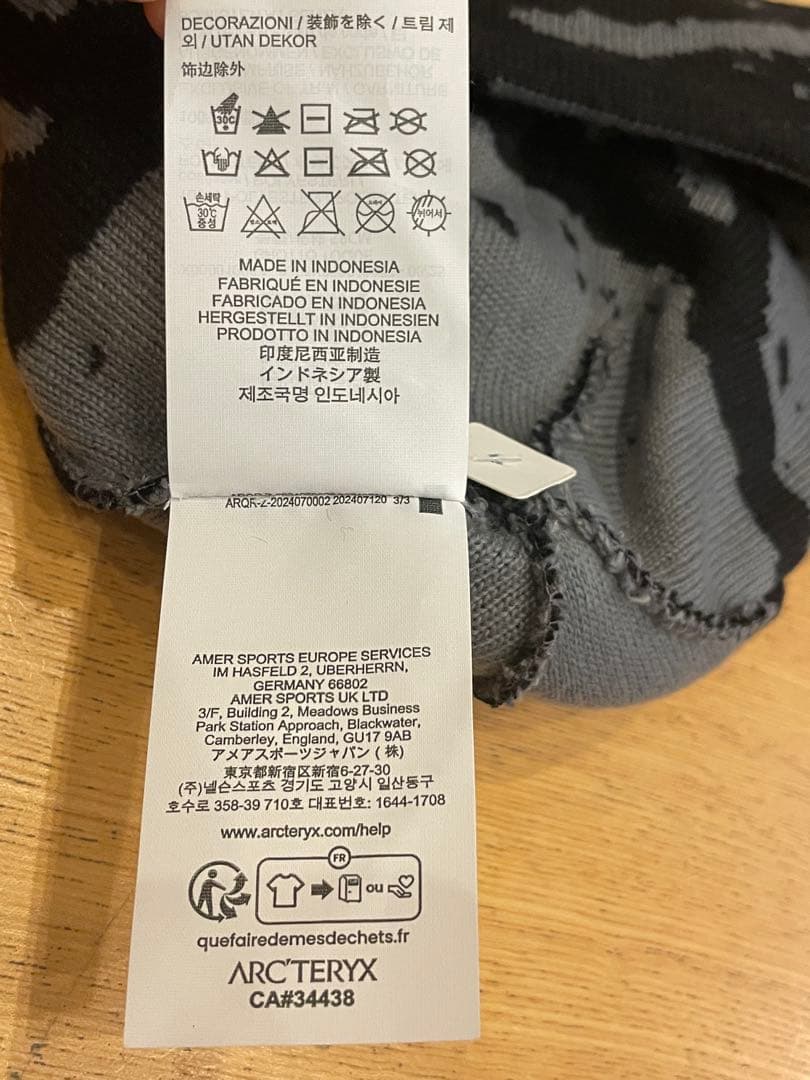 帽子 ARC'TERYX Grotto Toque \"Black/Void\"