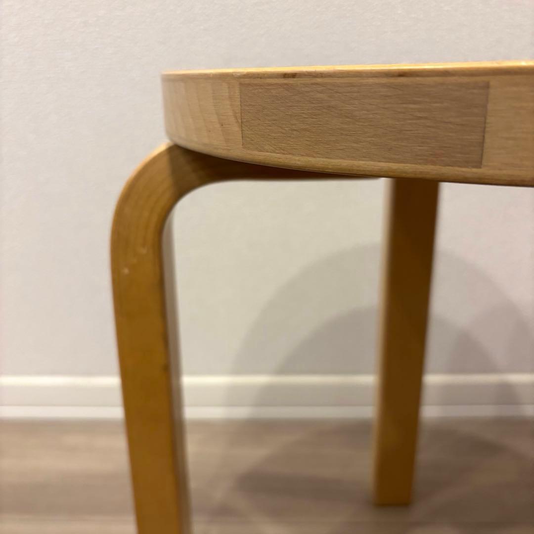 アルテック　アアルト　E60　スツール60　ナチュラルリッカー　4本脚