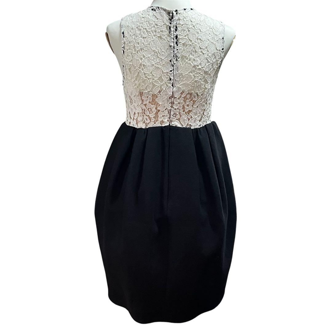 【美品】ヨーコチャン　レースドッキングギャザーワンピース　40 L