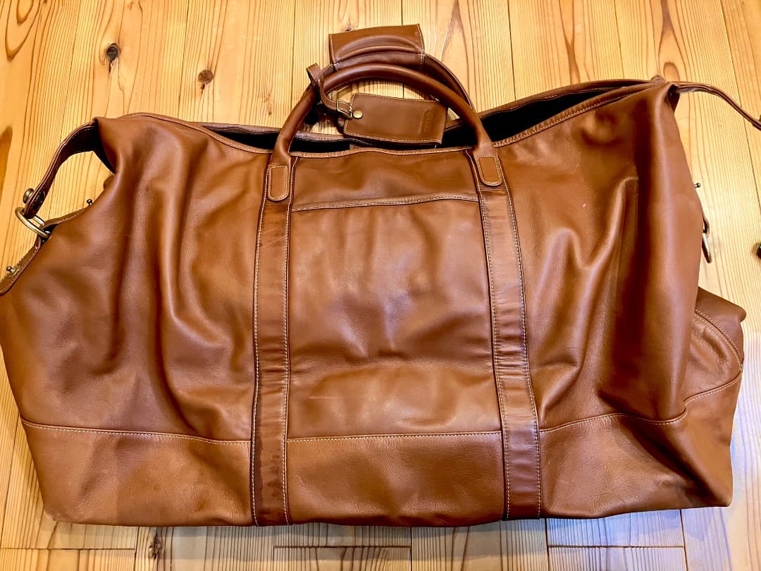 COACH オールドコーチ　ブラウン ボストンバッグ 大きめ 旅行　ショルダー