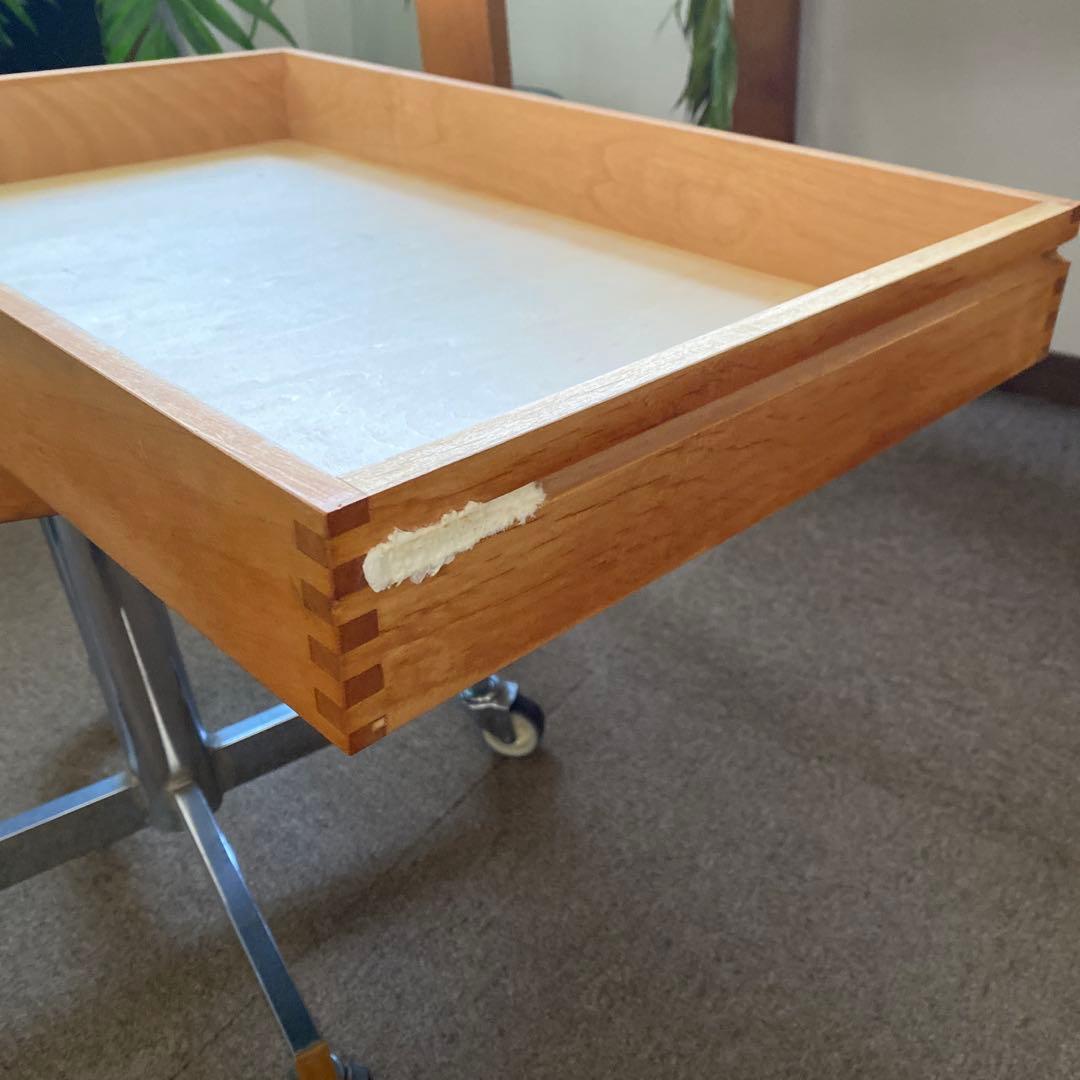 イクスス ikususu 片袖デスク アルダー材無垢 書斎デスク　机