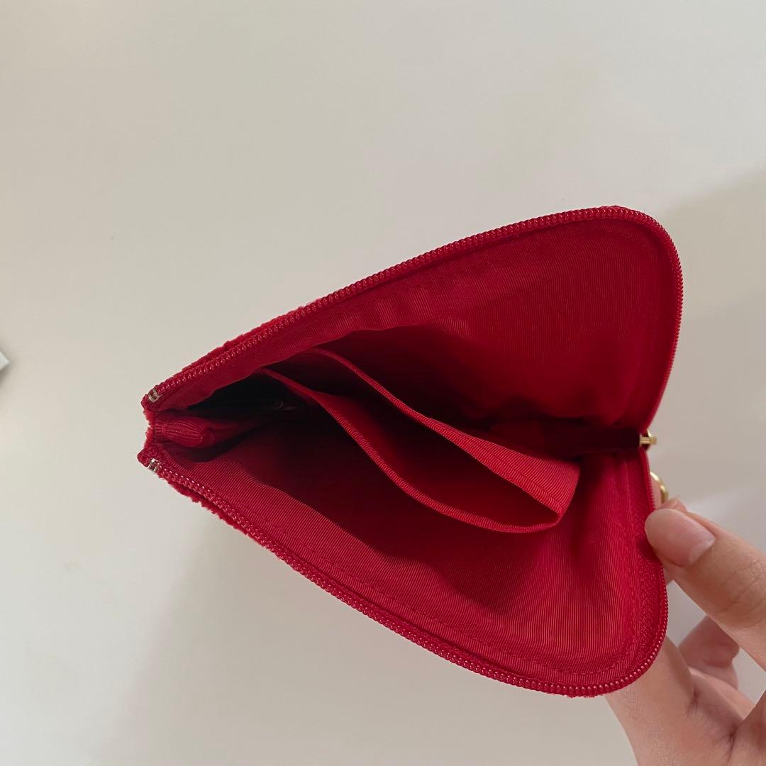 FEILER レッド ハンカチ＆ FEILER キティー ポーチ 袋付き