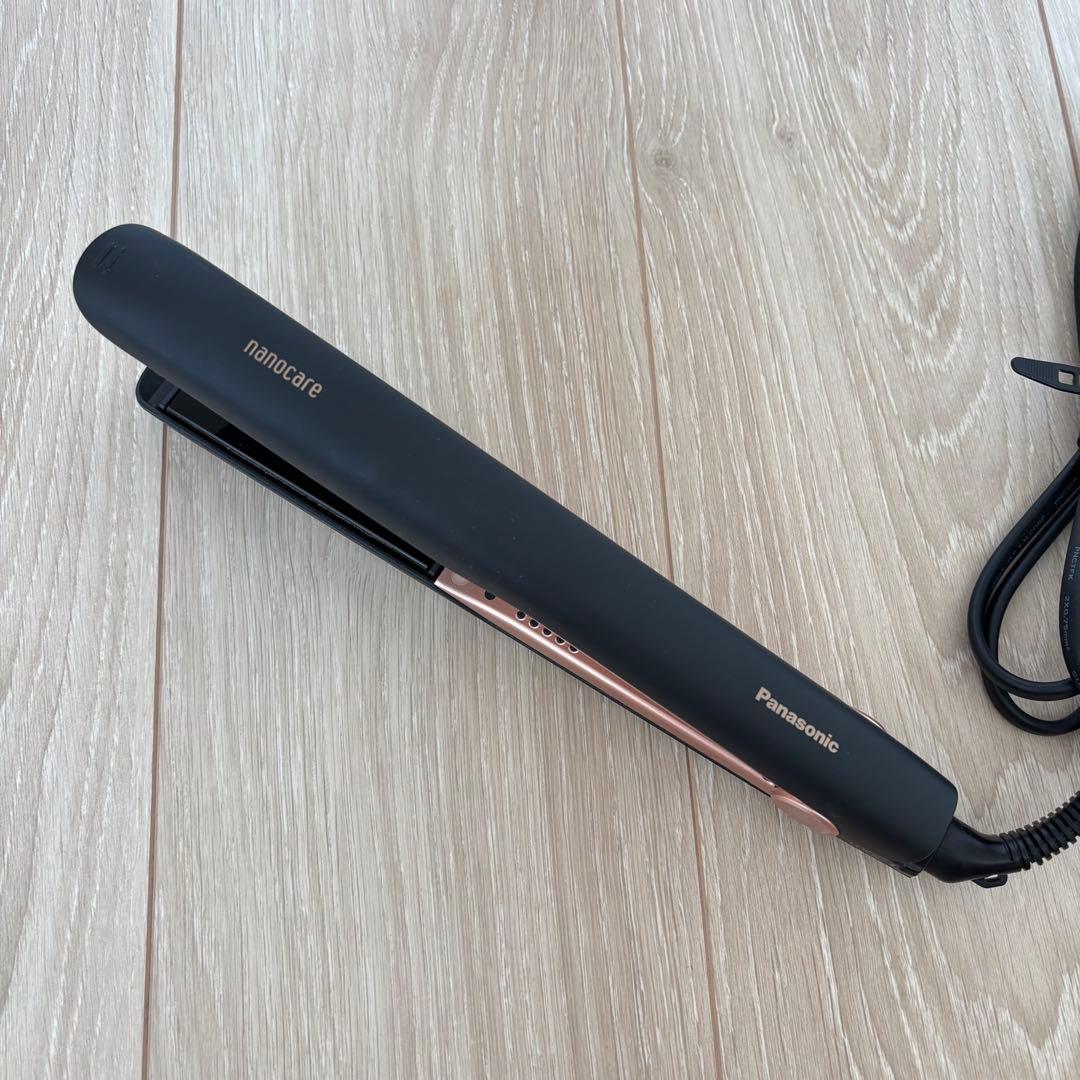 パナソニック ヘアーアイロン ストレート用 ナノケア 黒 EH-HS0E-K