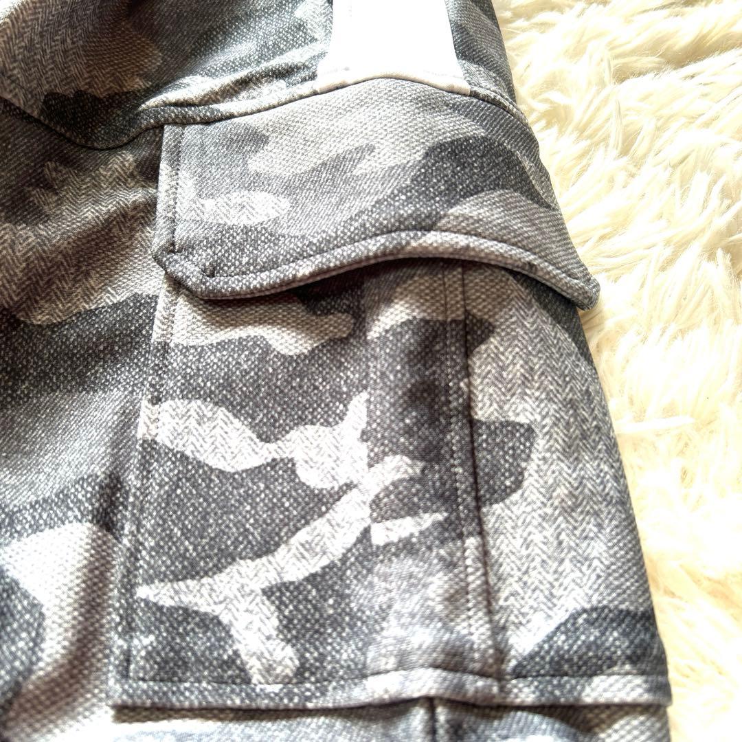 ALCOTT HILL 迷彩柄カーゴスウェットパンツ　ストレッチ　ドローコード