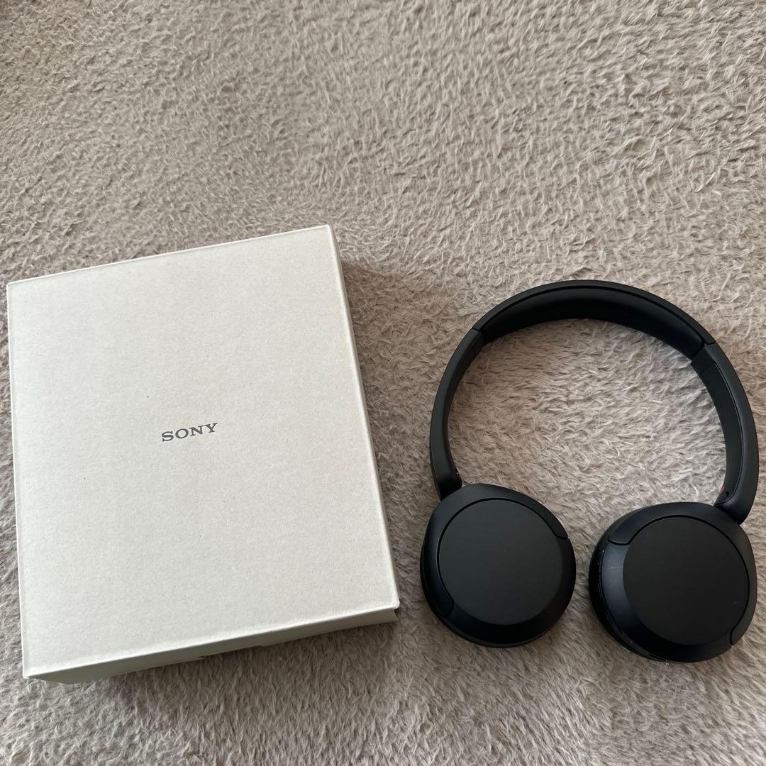 SONY ワイヤレスヘッドホン ブラック 本体