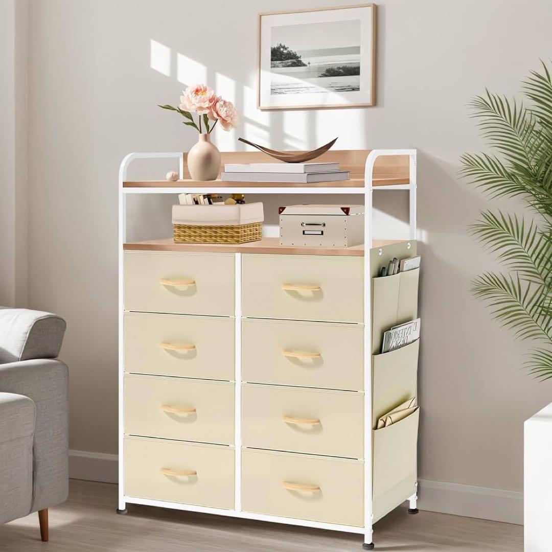 【大特価】チェストタンス 収納チェスト 2段棚 布製チェスト引き出し 洋服タンス