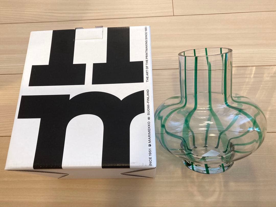 マリメッコ フラワーベース UNPU グリーン