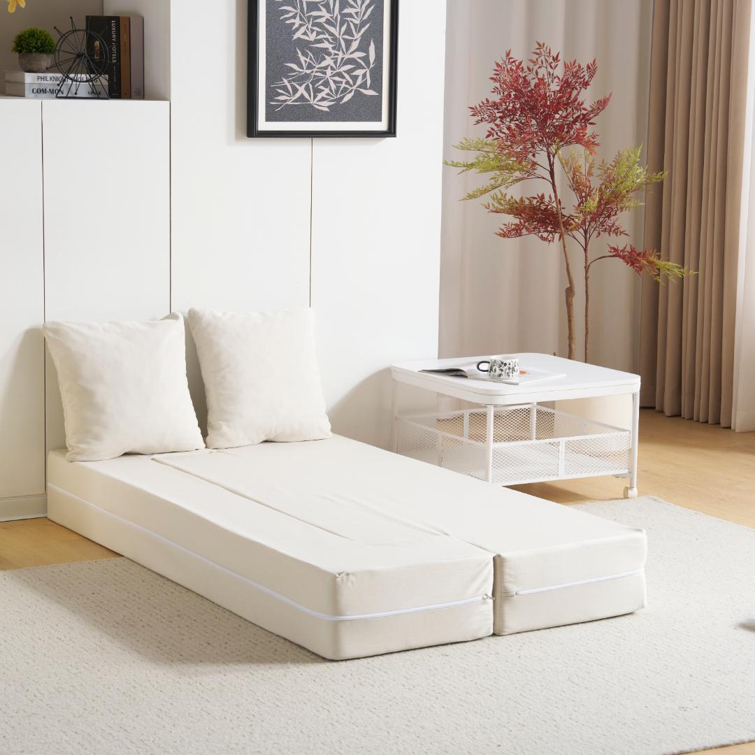 2人掛けソファベッド 組立て不要 フロアソファ コンパクト ローソファ ソファー