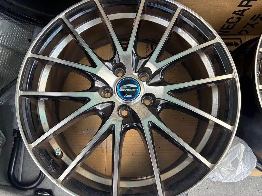 SCHNEIDER 17in 7J +50 PCD100 ホイールのみ 4本