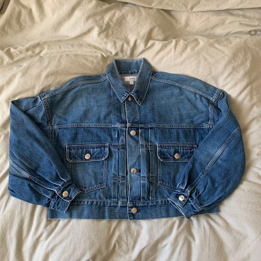 ジャケット・アウター HYKE BALLOON SLEEVE DENIM JACKET SIZE1