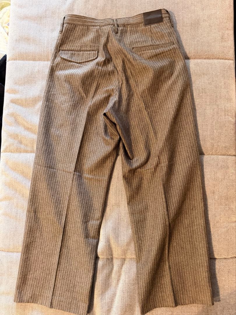 パンツ SUGARHILL HERRINGBONE WIDE TROUSERS