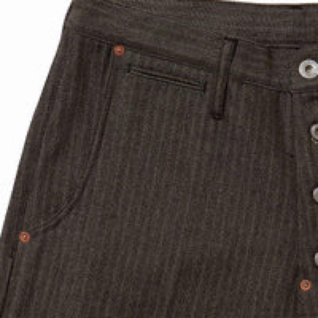 パンツ SUGARHILL HERRINGBONE WIDE TROUSERS