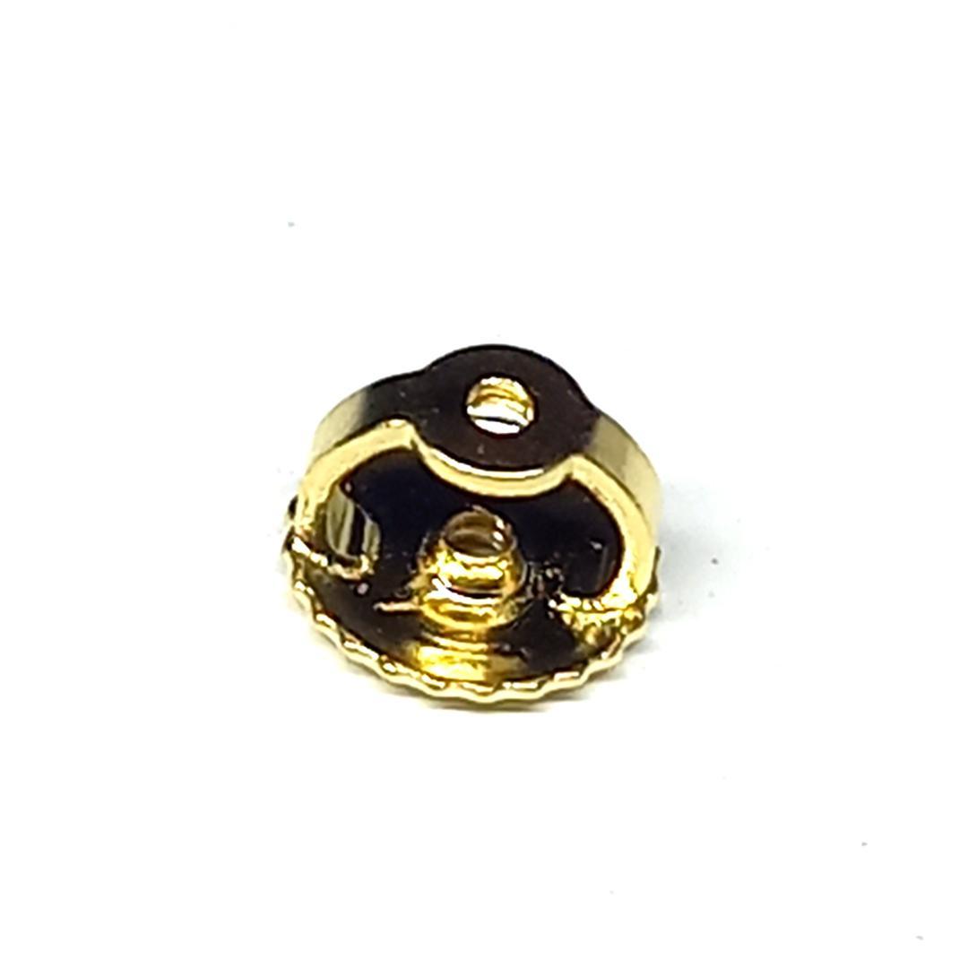 美品 ティファニー ネジ式 ピアス キャッチ 750 k18 YG バイザヤード