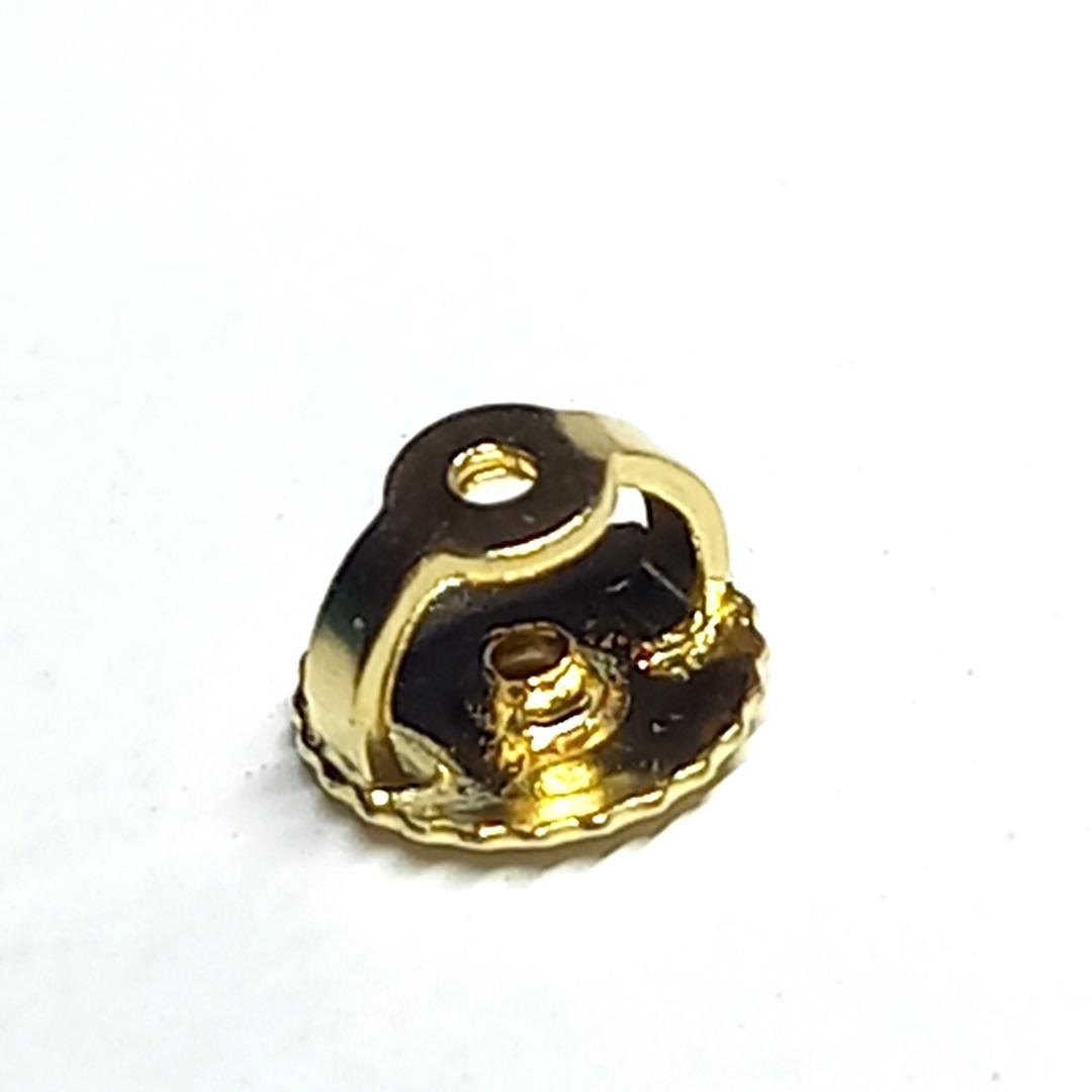 美品 ティファニー ネジ式 ピアス キャッチ 750 k18 YG バイザヤード