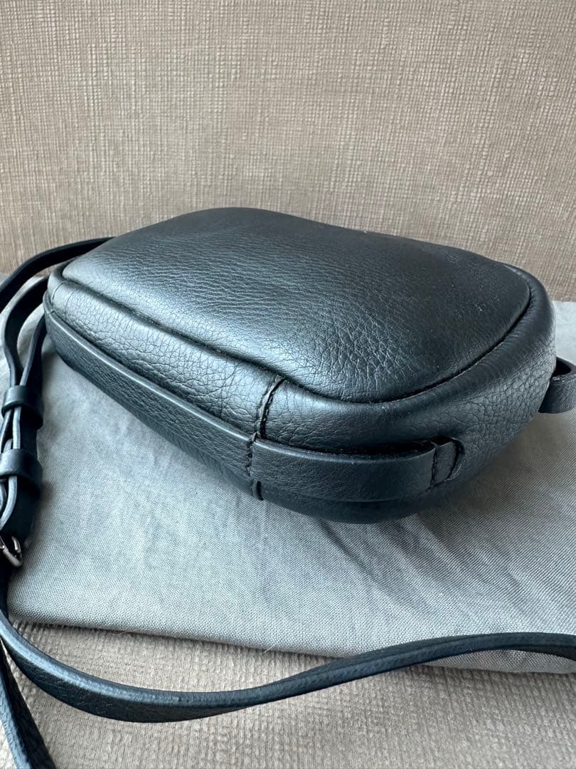 BALENCIAGA カメラバッグ ブラック レザー 保存袋付き