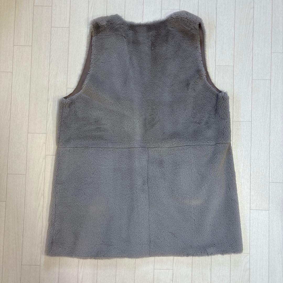 美品 レリアン リバーシブルロングジレ 13号+ 大きいサイズ 2way