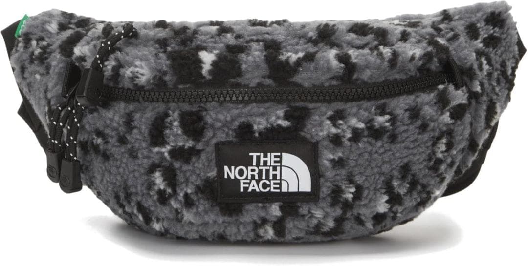 海外！ノースフェイス　ボディバッグ　ショルダーバッグ　レオパード柄　チャコール