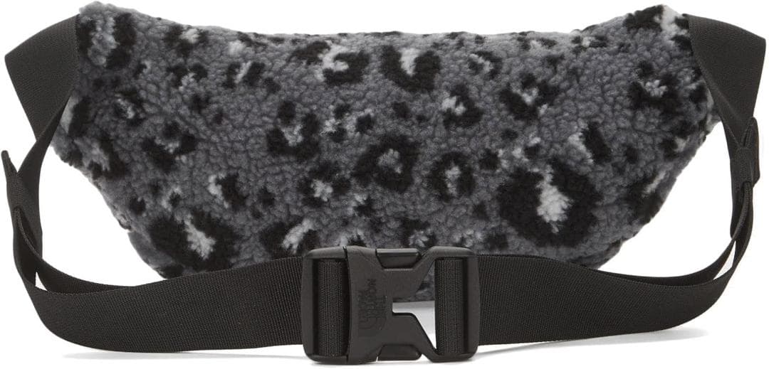 海外！ノースフェイス　ボディバッグ　ショルダーバッグ　レオパード柄　チャコール
