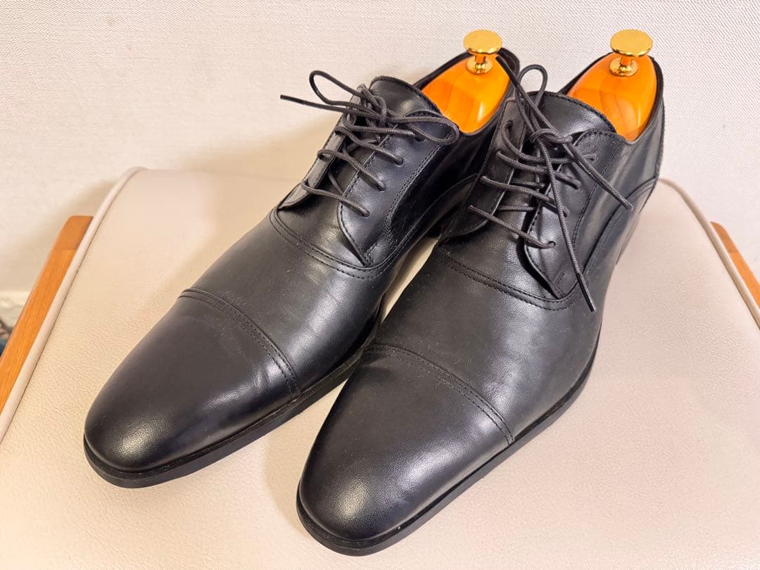 【美品】フープディドゥ　ストレートチップ　シューズ　栃木レザー　26.5cm