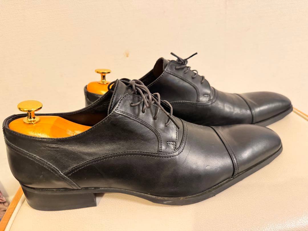 【美品】フープディドゥ　ストレートチップ　シューズ　栃木レザー　26.5cm