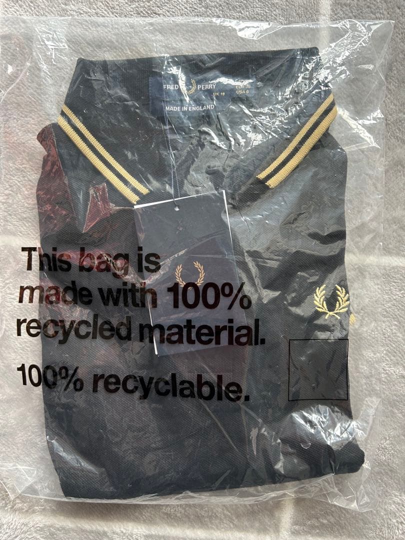 【未開封】【新品未使用】FRED PERRY ポロシャツ サイズ10 黒