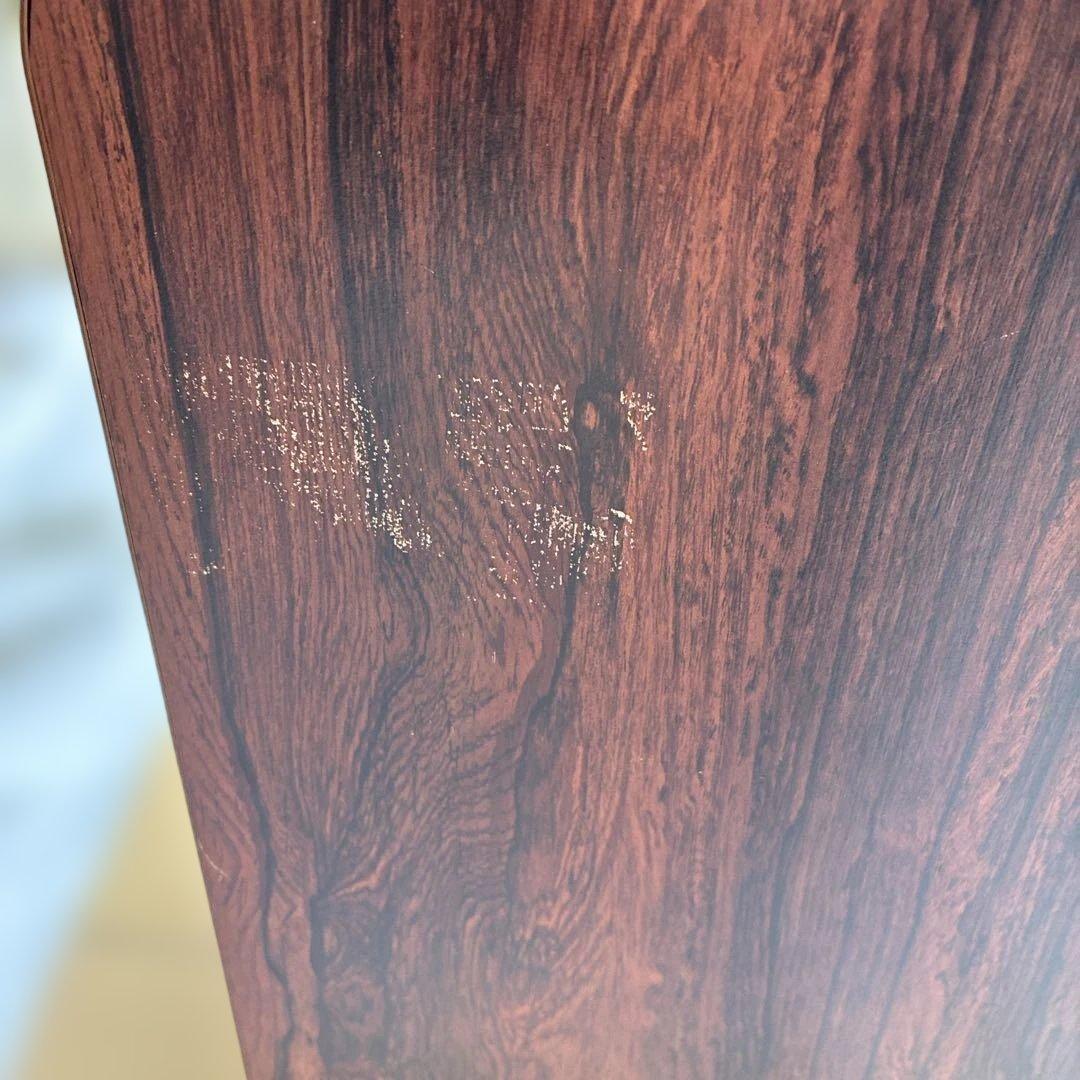 【レトロ】ヒカリ工芸 電話台 テレフォンスタンド 大理石調天板 ヴィンテージ