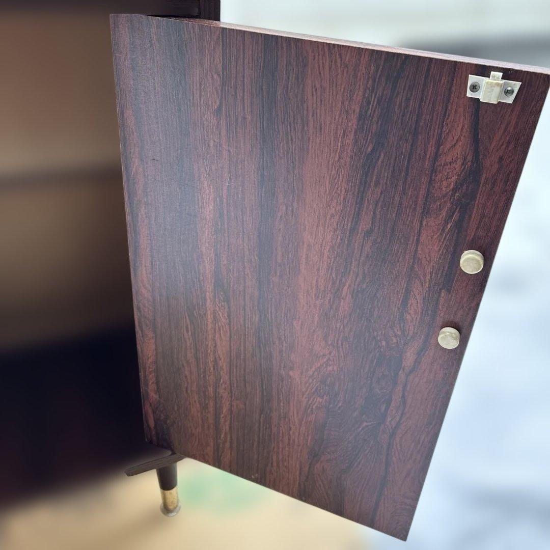 【レトロ】ヒカリ工芸 電話台 テレフォンスタンド 大理石調天板 ヴィンテージ