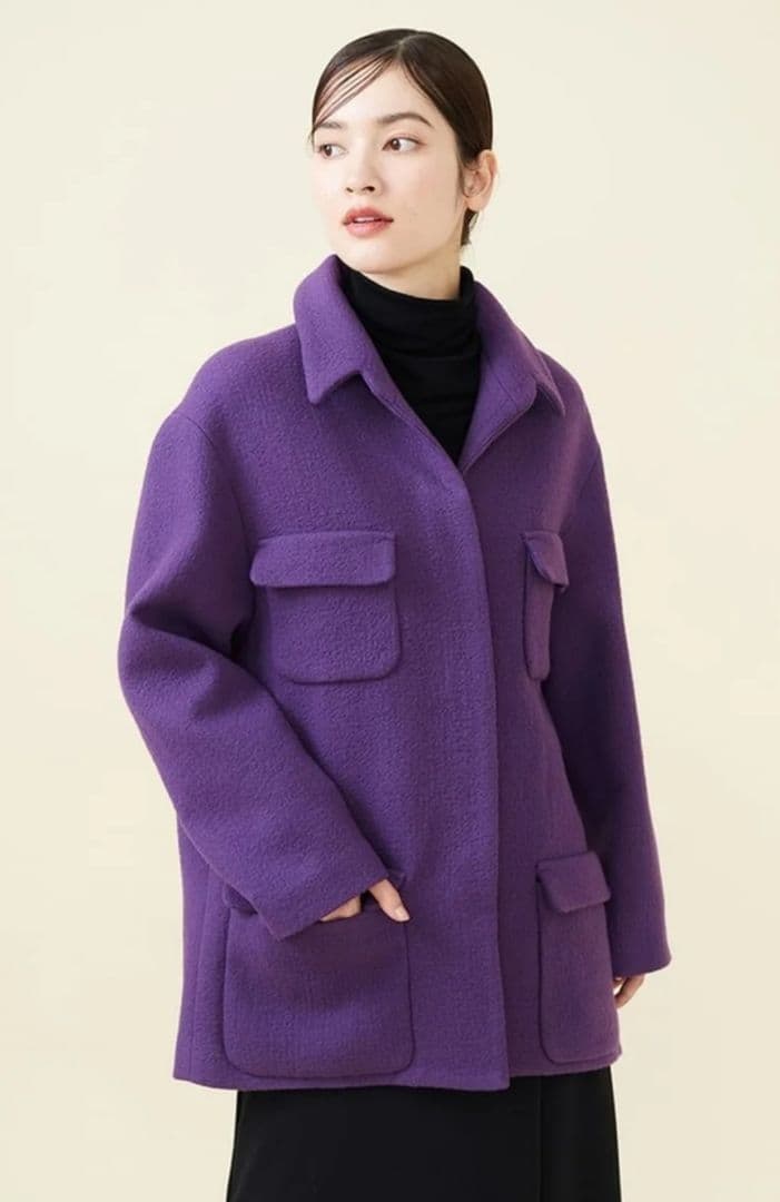 Sybilla（シビラ）4ポケットウールメルトンジャケット♪コートとしても