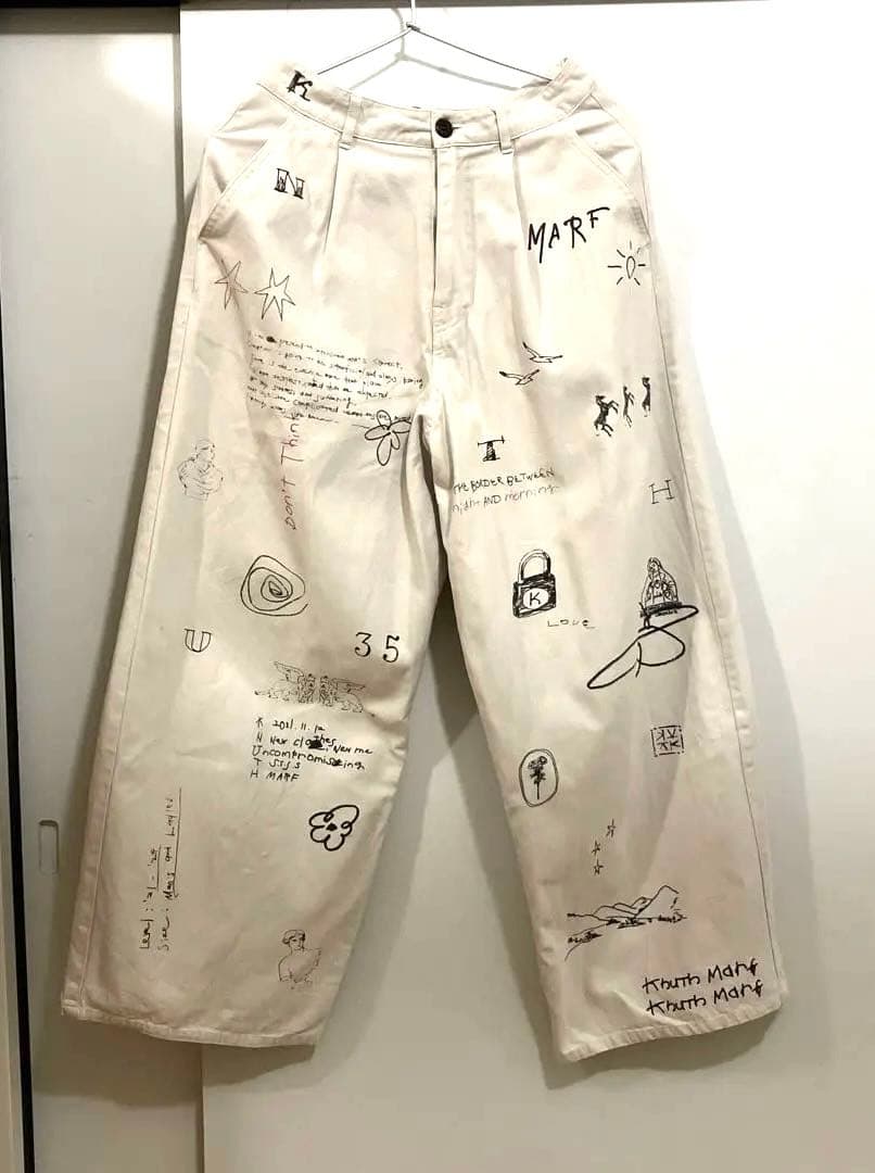 パンツ Knuth Marf graffiti pants s
