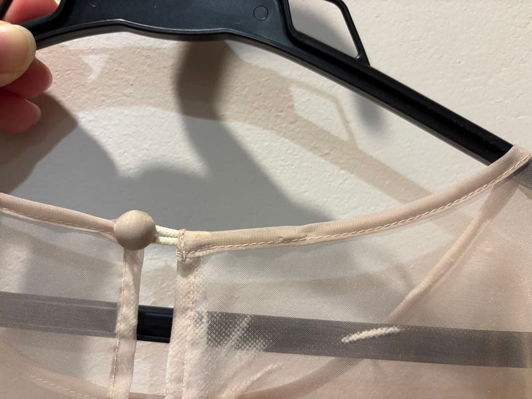 acka sheerpuffdress シアーパフドレス 黒 ブラック