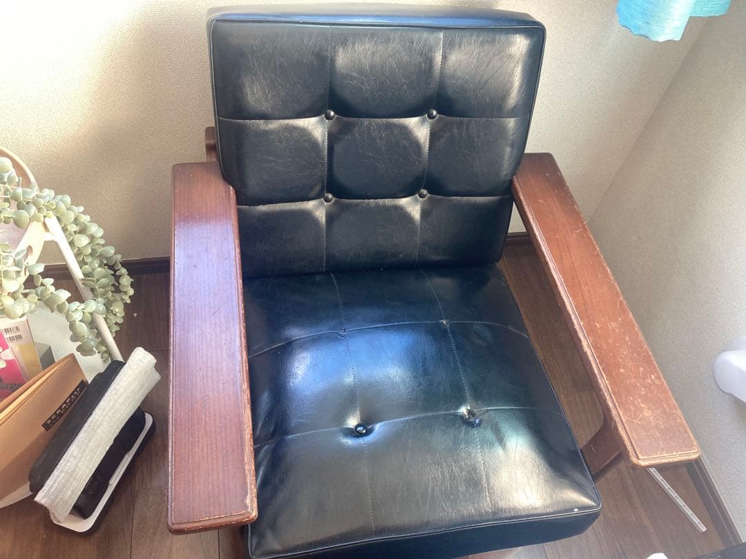 オールドカリモク　ソファ　1シーター　検索用Kチェア