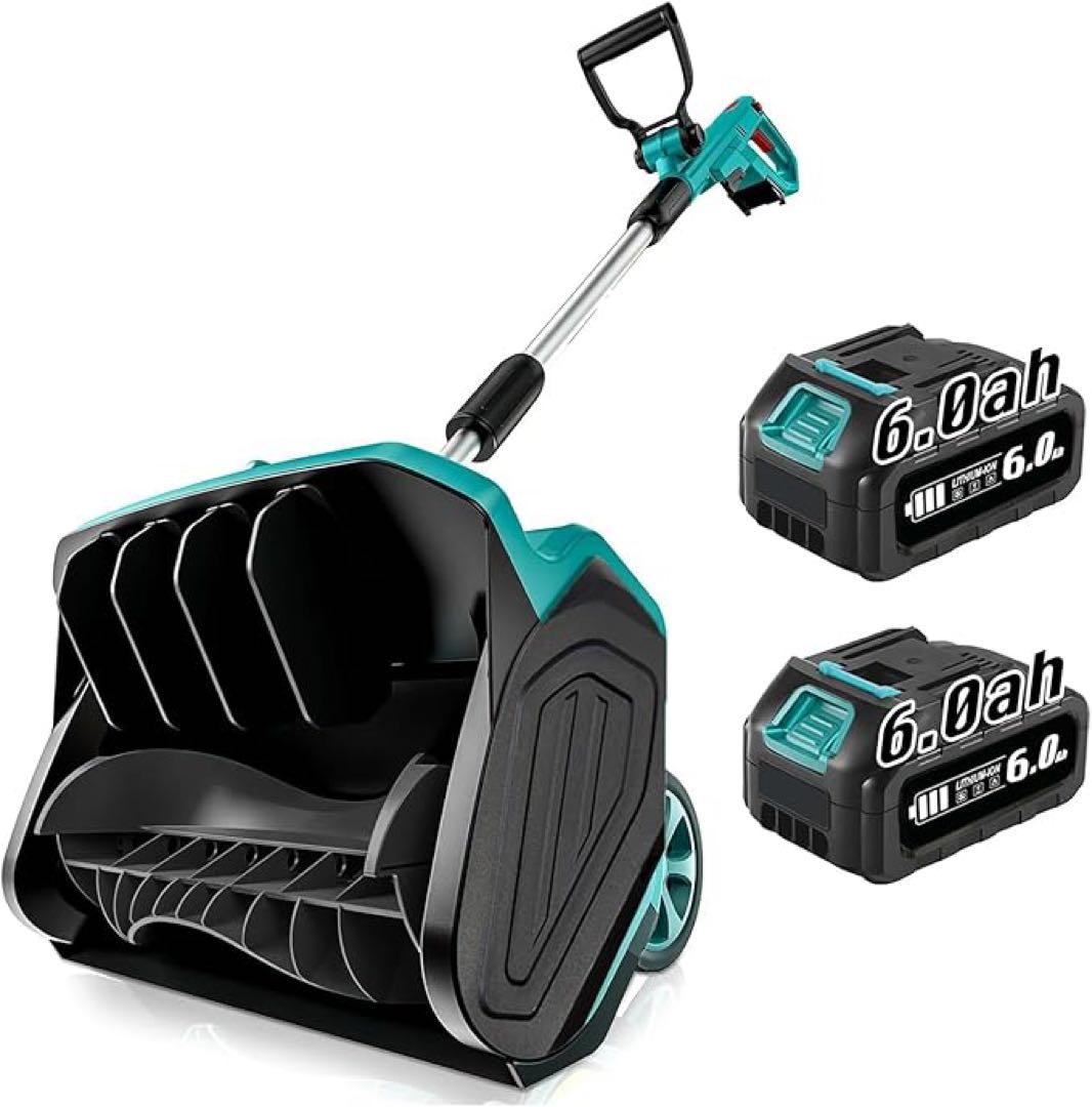 電動除雪機 除雪器具　充電式 コードレス 家庭用　マキタ18v電池互換　小型軽量