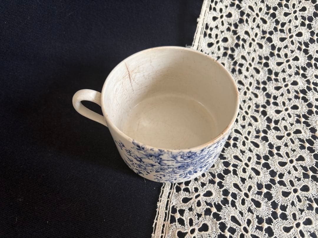 フランスアンティーク ショコラカップ サルグミンヌ ジアン クレイユモントロー