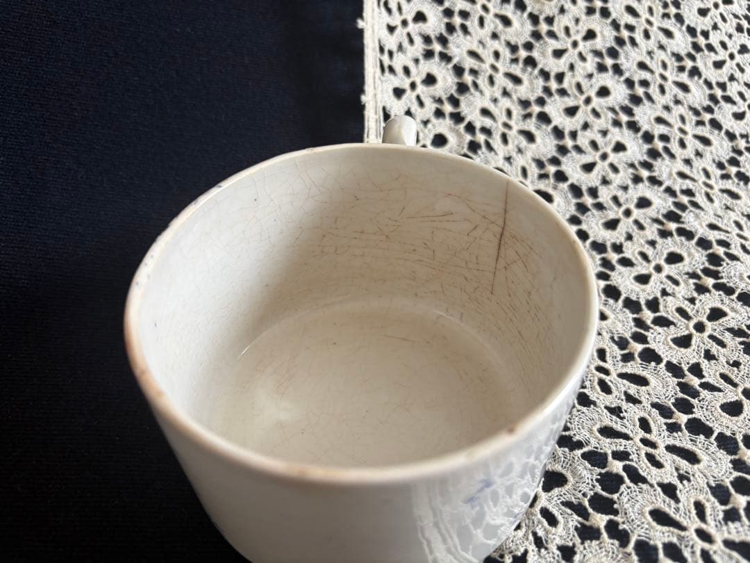 フランスアンティーク ショコラカップ サルグミンヌ ジアン クレイユモントロー