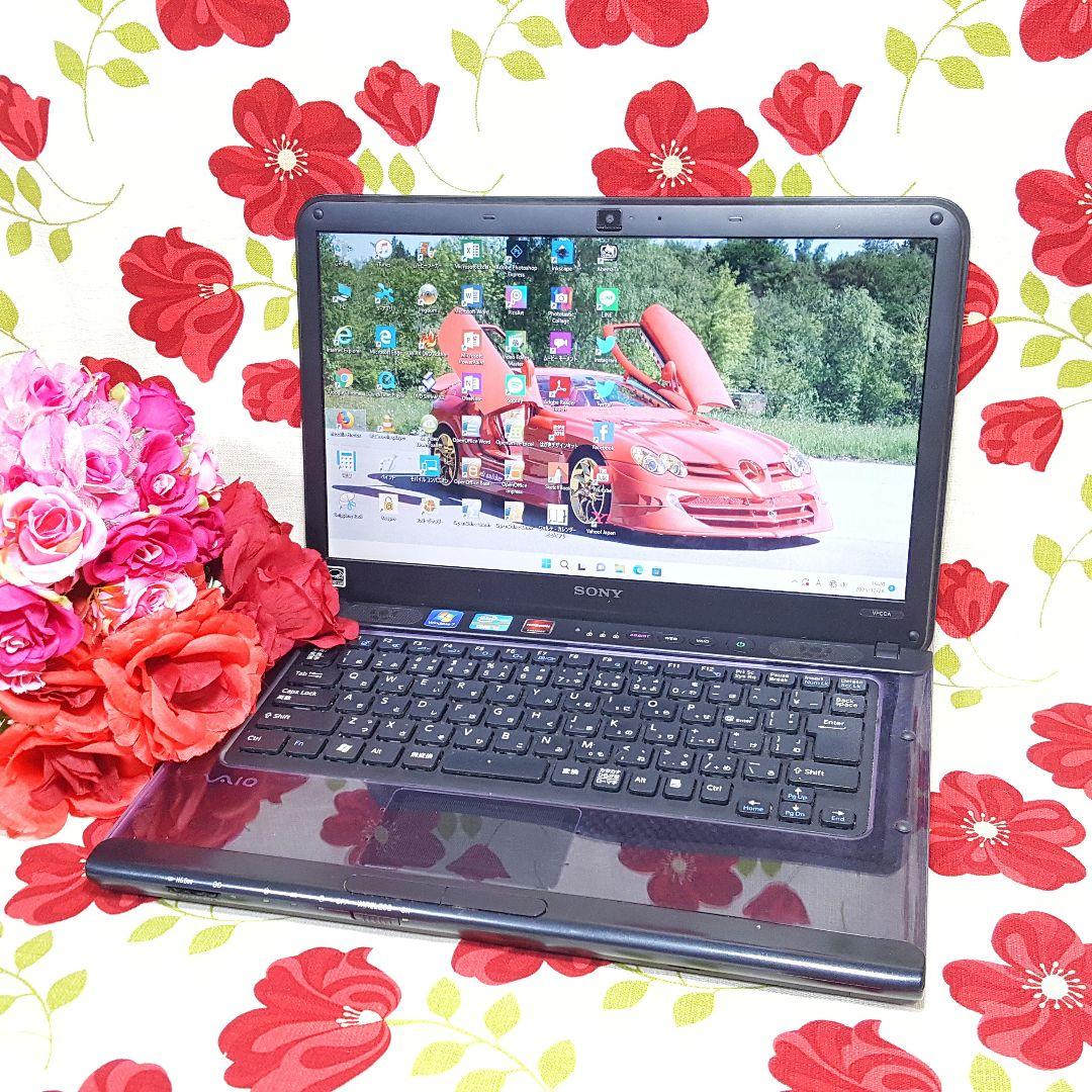 ★小型SONY★新Windows11★新品SSD256G★高速メモリ8G★