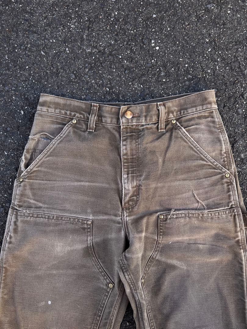 希少 90s カーハートダブルニーペインターパンツ USA製