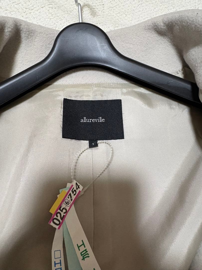 美品 アルアバイル バルーンスリーブ　スタンドカラーショートコート