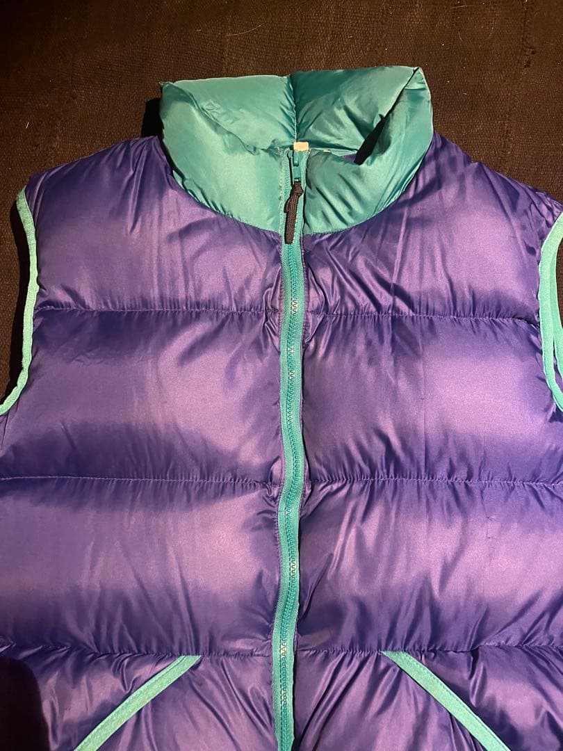 希少美品 80s アメリカ製 フェザードフレンズ ダウンベスト パープル