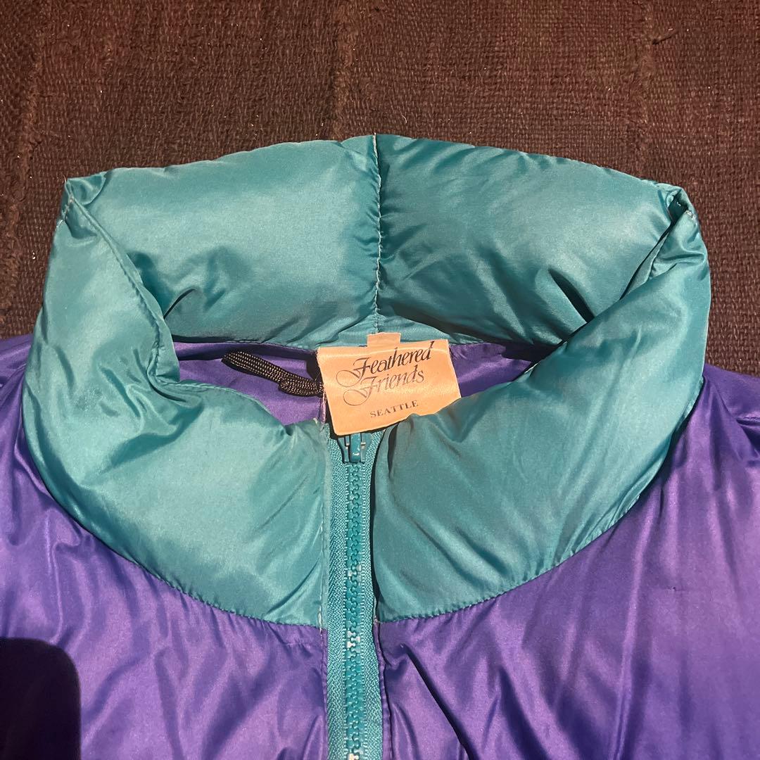 希少美品 80s アメリカ製 フェザードフレンズ ダウンベスト パープル