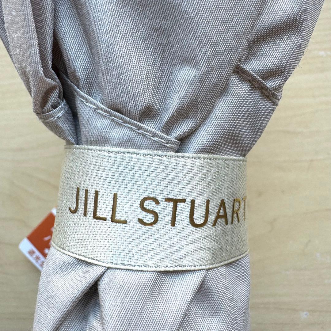 ★新品★ジルスチュアート　晴雨兼用　フリル　日傘　トップフラット　遮光　遮熱