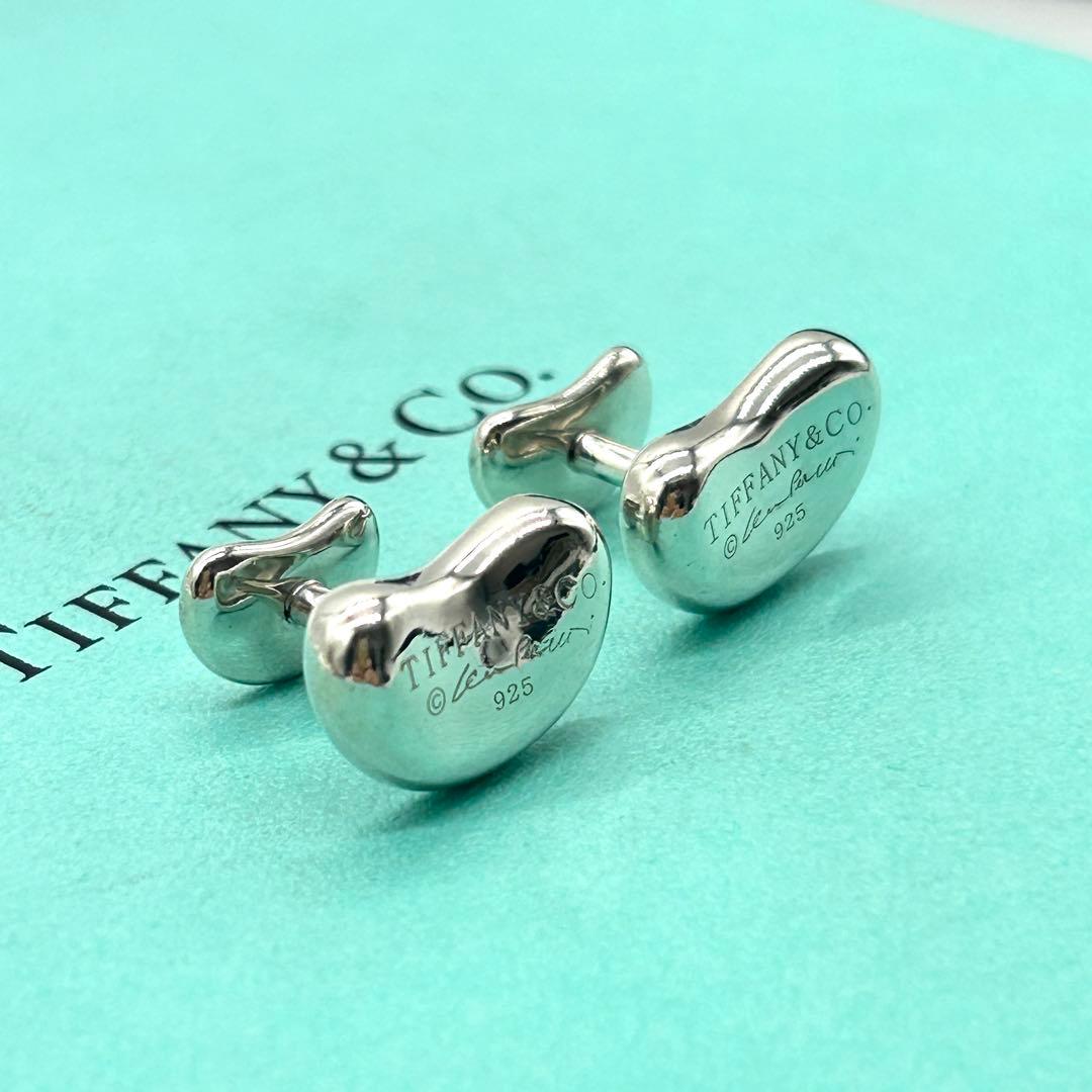 美品　ティファニー　ビーンズ　カフス　シルバー　925