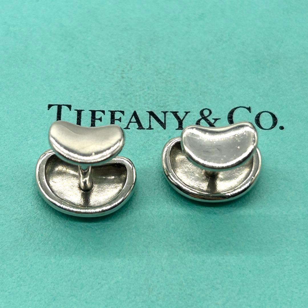 美品　ティファニー　ビーンズ　カフス　シルバー　925