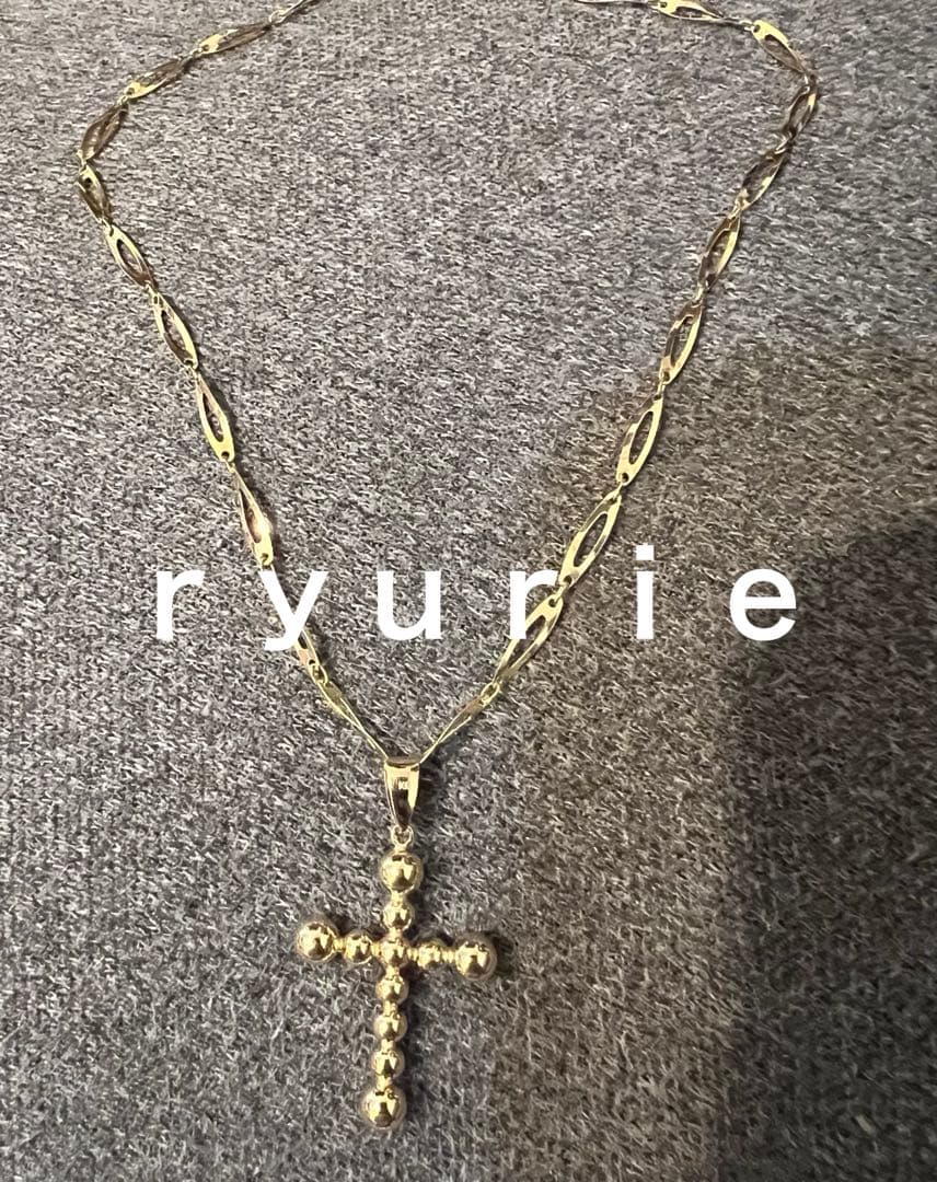 18金K18ペンダントタップクルス　ユニセックス