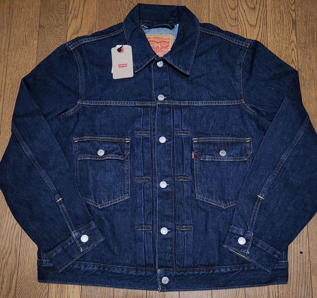 リーバイス 2ND トラッカーJKT L 501 セットアップ 濃紺 W34