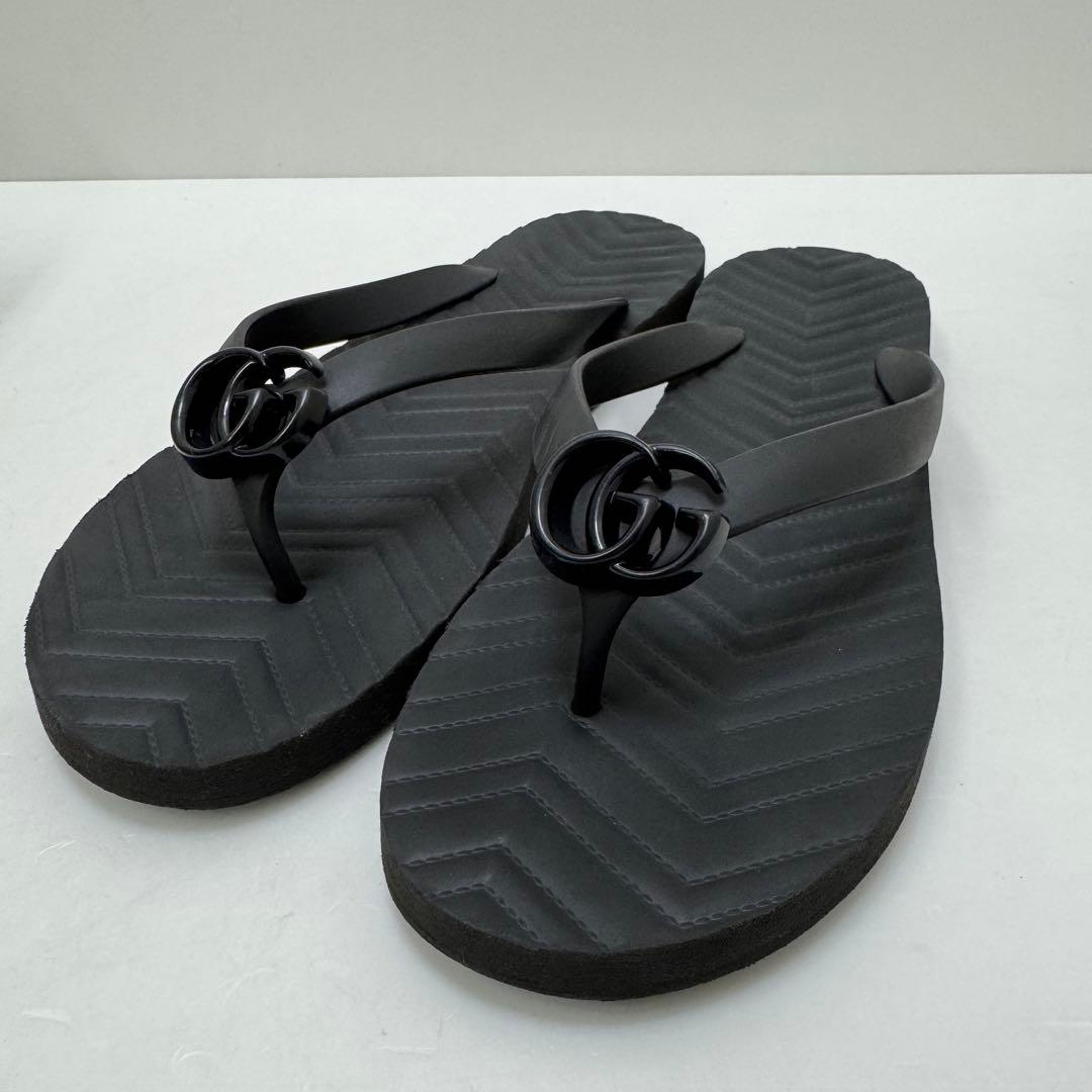GUCCI グッチ ビーチサンダル 659229 ブラック サイズ9