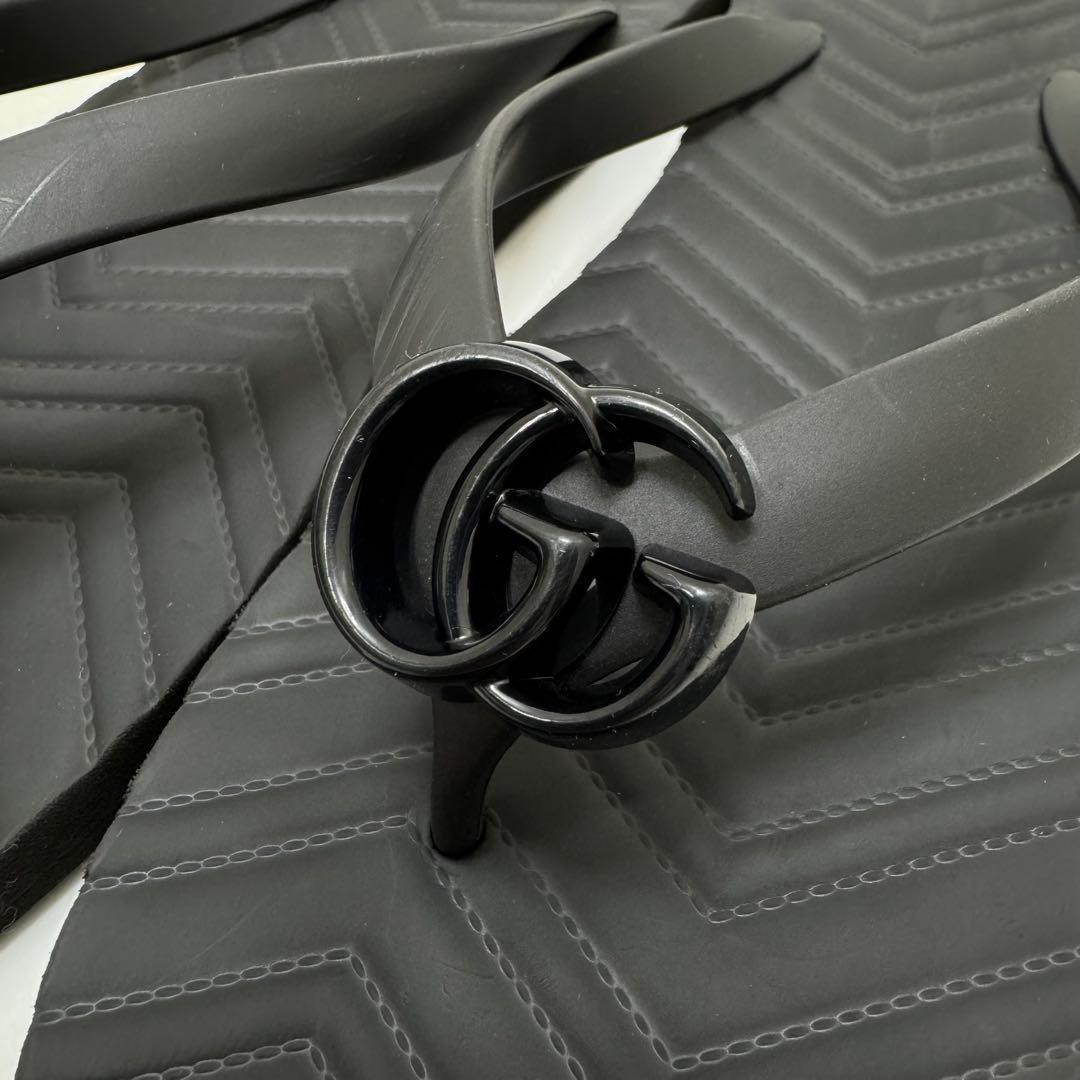 GUCCI グッチ ビーチサンダル 659229 ブラック サイズ9