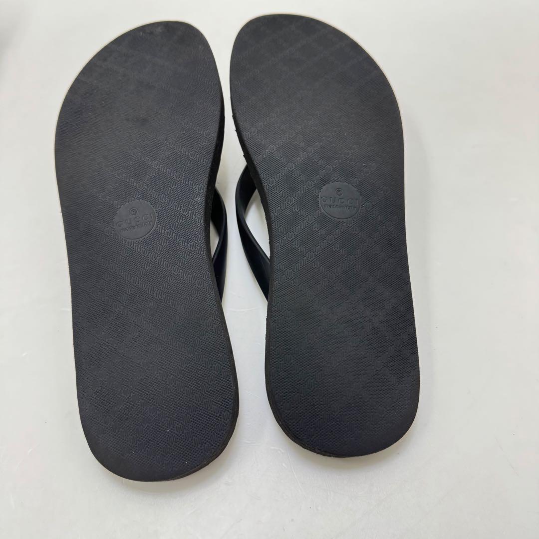GUCCI グッチ ビーチサンダル 659229 ブラック サイズ9