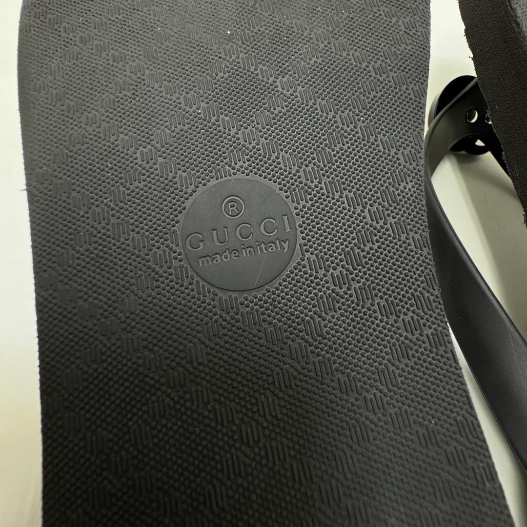 GUCCI グッチ ビーチサンダル 659229 ブラック サイズ9