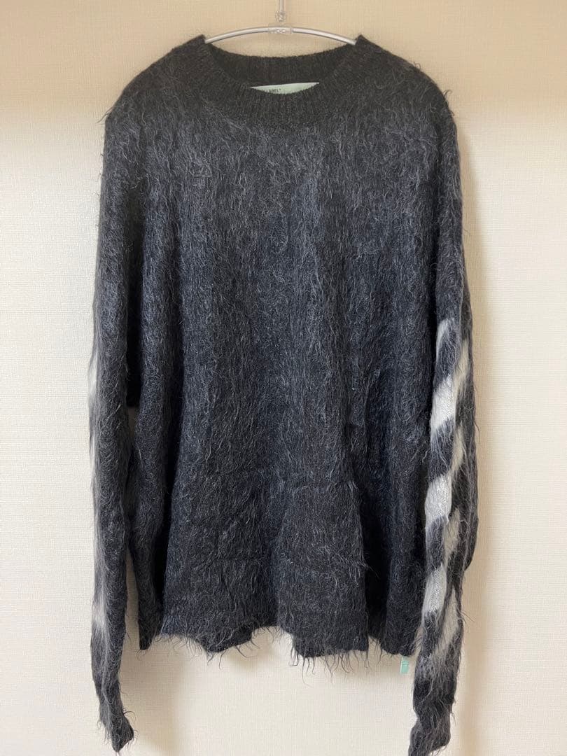 正規品 美品 off-White モヘアニット メンズ レディース