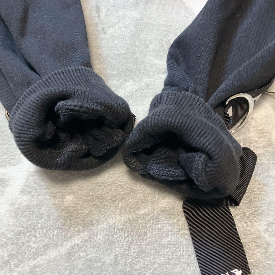 REFLEM レフレム Dリング ロゴテープ ジップアップ パーカー ブラック